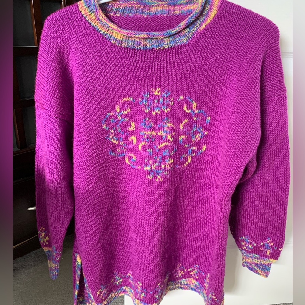 Hand-knit Wool Sweater